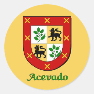 Acevado Family Shield Stickers