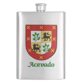 Acevado Heraldic Shield Flachmann (Vorderseite)