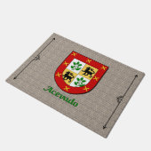 Acevado Historischer Schild auf Kobelstein Fußmatte (Schrägansicht)