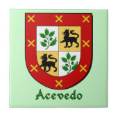 Acevedo Family Shield Fliese (Vorderseite)