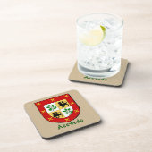 Acevedo Family Shield Getränkeuntersetzer (Rechte Seite)