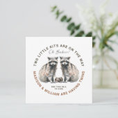 Ach Babies gewinnen auf dem Weg Niedlichen Zweikam Einladung (Stehend Vorderseite)