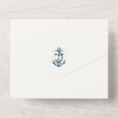 Ach, das ist ein Junge! Minimalistische Kinderdusc All In One Einladung (Rückseite)