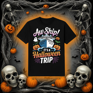 Ach du Schiff! Es ist ein Halloween-Kreuzfahrt-Tri T-Shirt