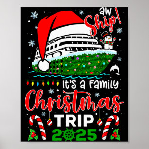 Ach du Schiff, es ist eine Weihnachts-Kreuzfahrt-T Poster