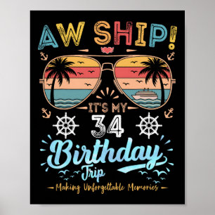 Ach du Schiff! Es ist mein &#; . Geburtstagsreise Poster