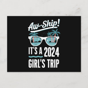 Ach du Schifffahrt Es ist ein Mädelsausflug 2024 K Postkarte