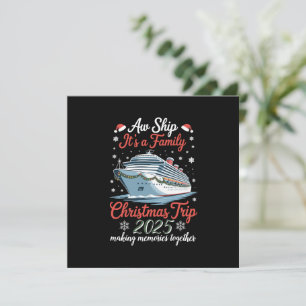 Ach du Schreck, es ist ein Familien-Weihnachtsausf Einladung