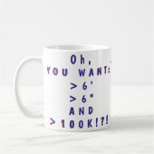 Ach, du WILL...! Mug Kaffeetasse (Links)