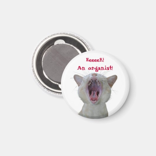 Ach! Ein Organist! Magnet (Vorderseite/Rückseite)