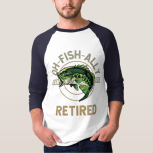 Ach-Fisch-alleinmütig, Angeln, Wandern, Ruhestand T-Shirt
