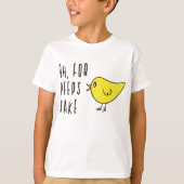 Ach für Pieps Sake Niedlich Ostern Kiche Funny Ado T-Shirt (Vorderseite)