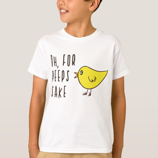 Ach für Pieps Sake Niedlich Ostern Kiche Funny Ado T-Shirt (Vorderseite)