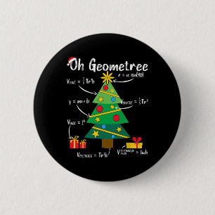 Ach geometrisch lustige Weihnachtsbaumgeometrie ma Button
