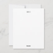 Ach Hirschchristen (geometrisch) Feiertagskarte (Rückseite)