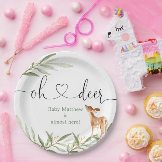 Ach Hirschgoldgrün Hirschbrause Pappteller (Party)