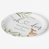 Ach Hirschgoldgrün Hirschbrause Pappteller (Schrägansicht)