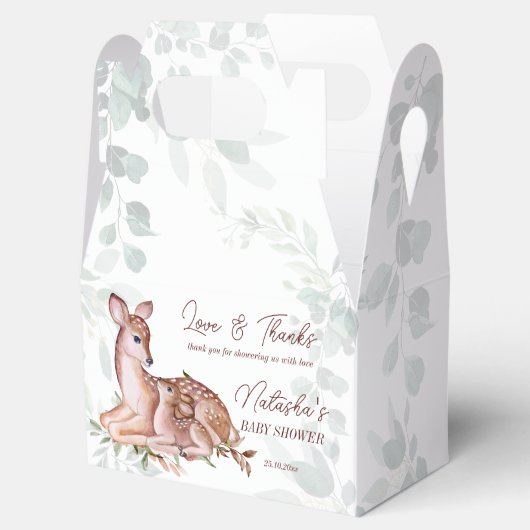 Ach Hirschwald-Babydusche Geschenkschachtel (Geöffnet)