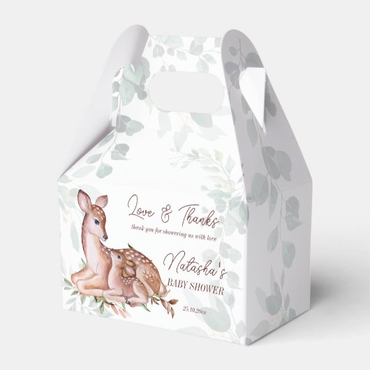 Ach Hirschwald-Babydusche Geschenkschachtel (Vorderseite)