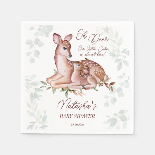 Ach Hirschwald-Babydusche Serviette (Vorderseite)