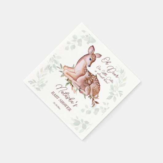 Ach Hirschwald-Babydusche Serviette (Ecke)