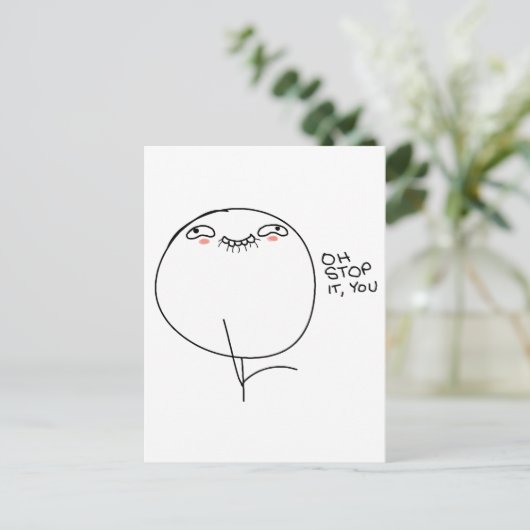 Ach, hör auf! - Postkarte (Stehend Vorderseite)