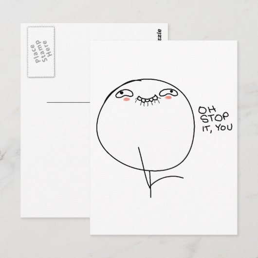 Ach, hör auf! - Postkarte (Vorne/Hinten)