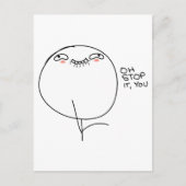 Ach, hör auf! - Postkarte (Vorderseite)