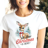 Ach, ihr Weihnachten ist hier Retro Weihnachten Tri-Blend Shirt
