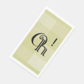 Ach, individuell einstellbar! Spaß, moderne Typogr Serviette (Ecke)