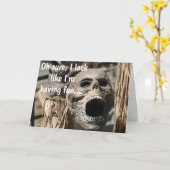 Ach ja, ich sehe aus, als hätte ich Spaß... Person Karte (Gelbe Blume)