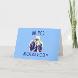 Ach, keine andere Bogey Golf Customizable Card Feiertagskarte
