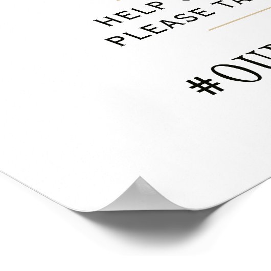 Ach, knackiger Winter Blumenzwiebelschild Poster (Ecke)