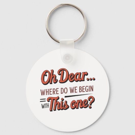 Ach liebe Keyring Schlüsselanhänger (Vorderseite)