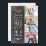 Ach mit Golly Holiday Foto Card Feiertagskarte<br><div class="desc">Feiern Sie die Saison mit dieser modernen und stilvollen Urlaubskarte aus Berry Berry Sweet. Besuchen Sie WWW.BERRYBERRYSWEET.COM für weitere unserer stilvollen Urlaubssammlungen.</div>