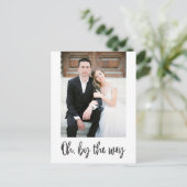 Ach nach der Elopement Foto Ankündigung (Stehend Vorderseite)