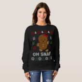Ach, nein! Gingerbrot Cookie Ugly Sweaters Sweatshirt (Vorne ganz)