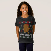 Ach, nein! Gingerbrot Cookie Ugly Sweaters T-Shirt (Vorne ganz)