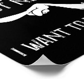 Ach schau, meine Ehefrau letzte Nerve Wollte ich,  Poster (Ecke)