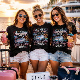 Ach Schiff Es Ist Ein Mädchen-Trip Benutzerdefinie T-Shirt