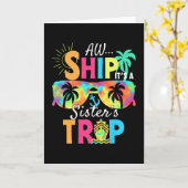 Ach Schiff, es ist ein Schwestern-Trip 2025 Passen Karte (Gelbe Blume)