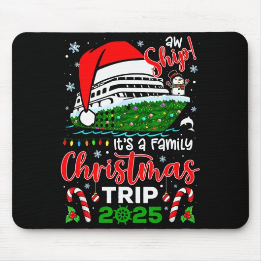 Ach Schiff Es Ist Eine Weihnachtskreuzfahrt 2025 F Mousepad (Vorne)