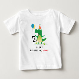 Ach, schläfst Niedlicher Alligator im Kindergeburt Baby T-shirt