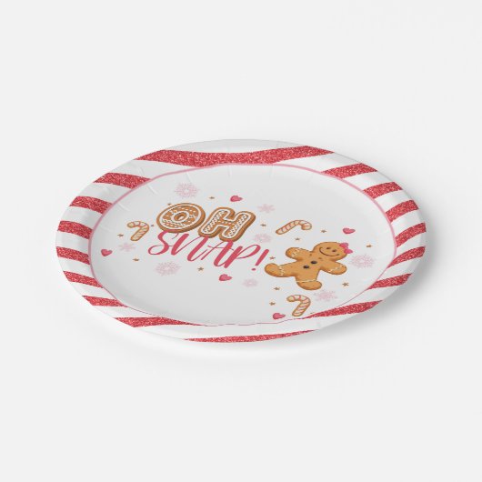 Ach, schläfst unser kleines Cookie-Party - WH Pappteller (Schrägansicht)