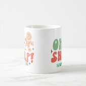 Ach schnapper Retro lustiges Weihnachtsfest Sprich Kaffeetasse (Mittel)