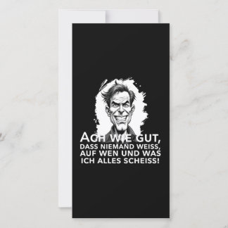 Ach wie gut, dass niemand weiß, worauf ich...
