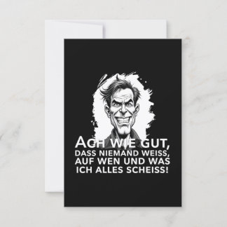 Ach wie gut, dass niemand weiß, worauf ich...