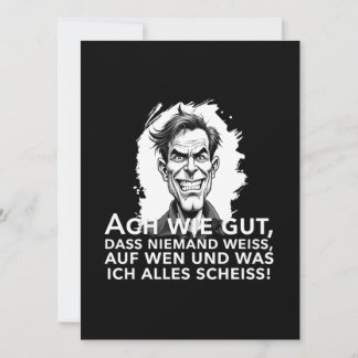 Ach wie gut, dass niemand weiß, worauf ich...