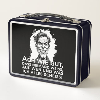 Ach wie gut, dass niemand weiß, worauf ich... metall brotdose