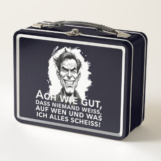Ach wie gut, dass niemand weiß, worauf ich... metall brotdose